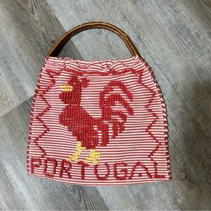 Portugal Rooster Vintage Tote Bag